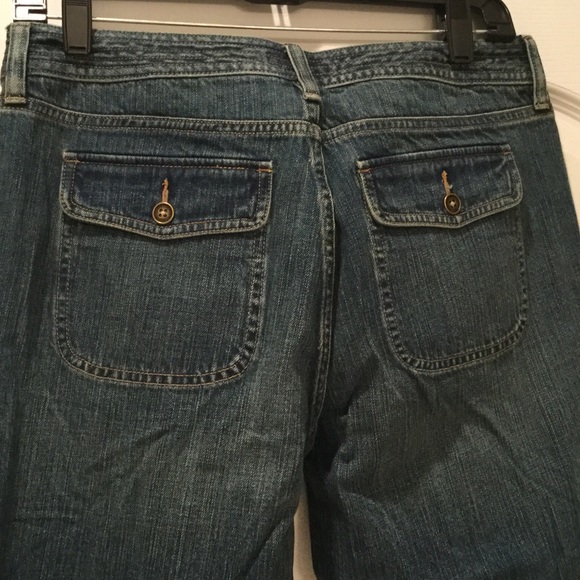 Ralph Lauren blue denim jeans 6 long boot cut leg NWT fit and flare - Picture 3 of 4